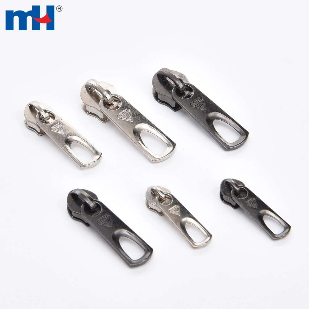 Decorative Zipper Slider Zip Slider No.8 Metal Zipper Slider Non-lock Zipper Head Slider
