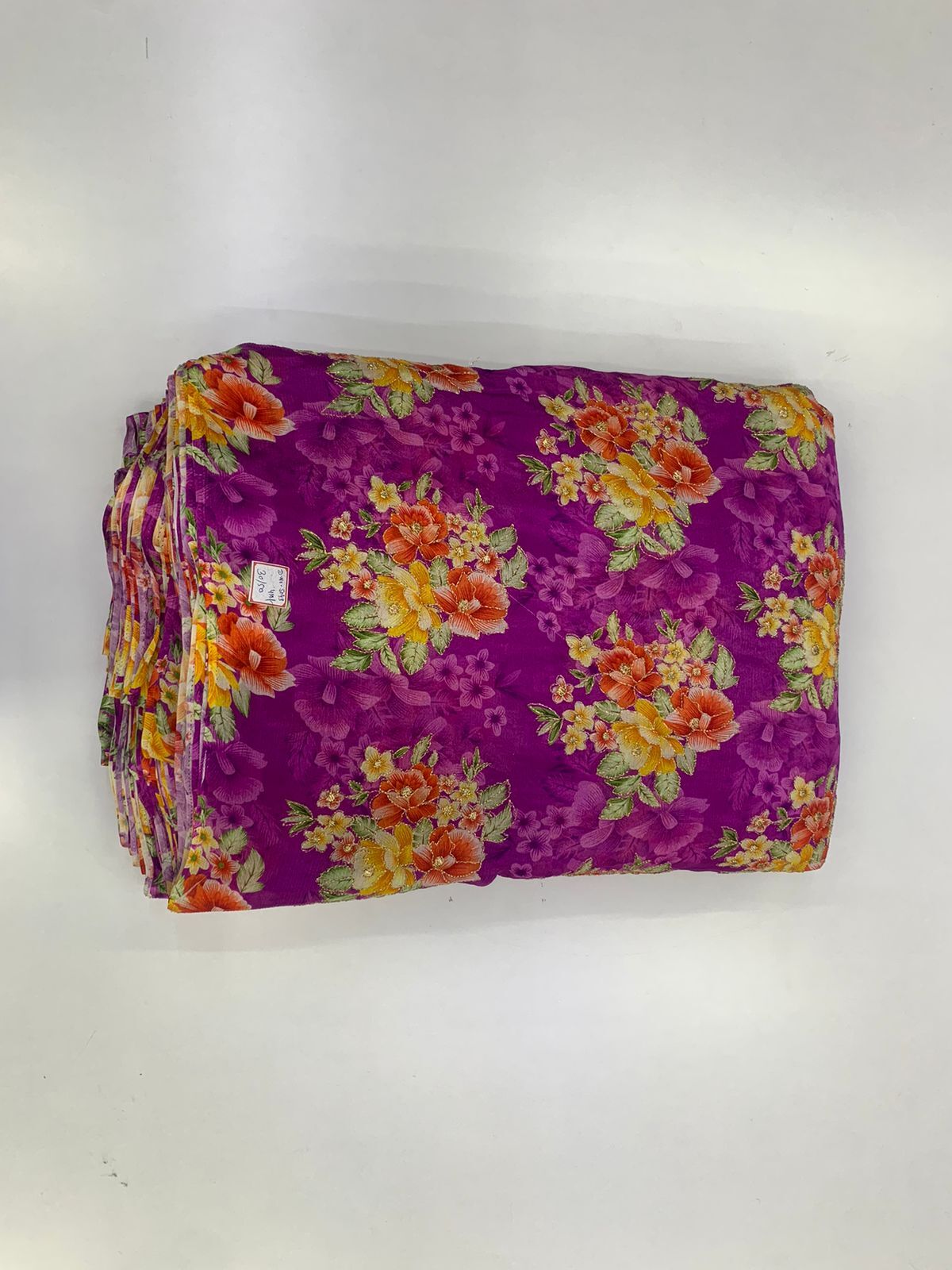 Parvati Multicolor Viscose Crepe Multicolor Fabric -5