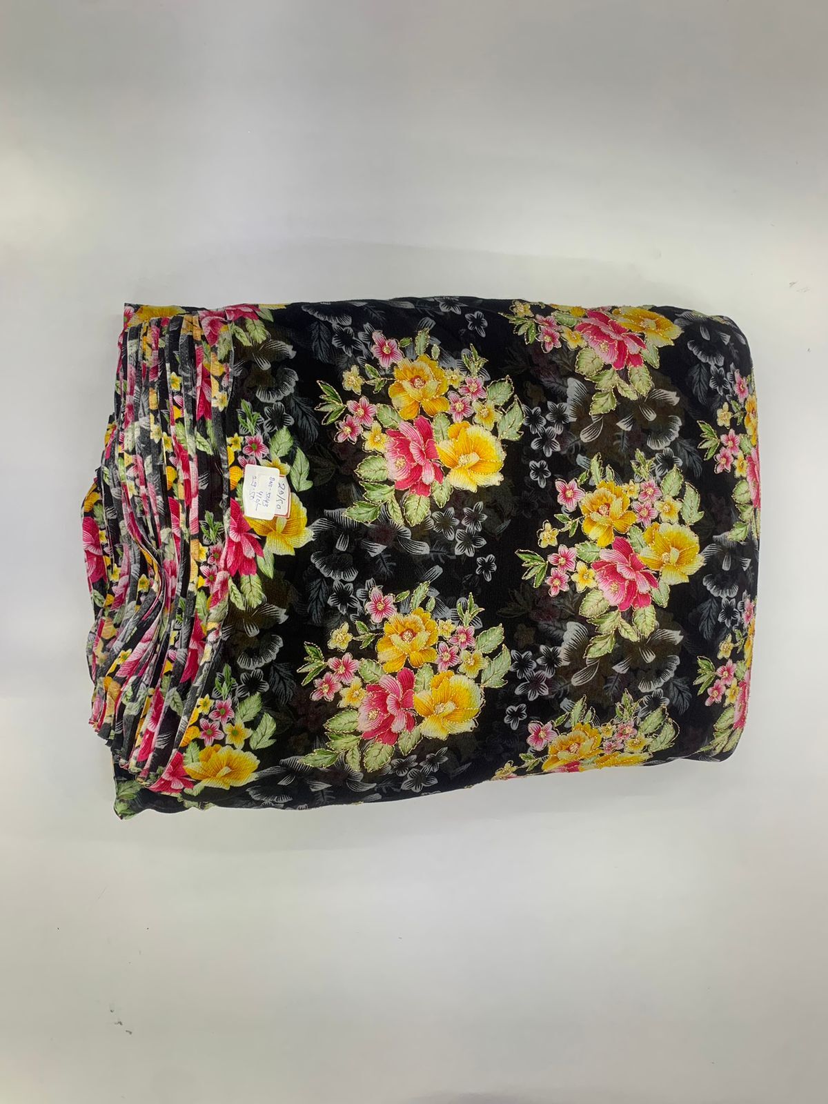 Parvati Multicolor Viscose Crepe Multicolor Fabric -5