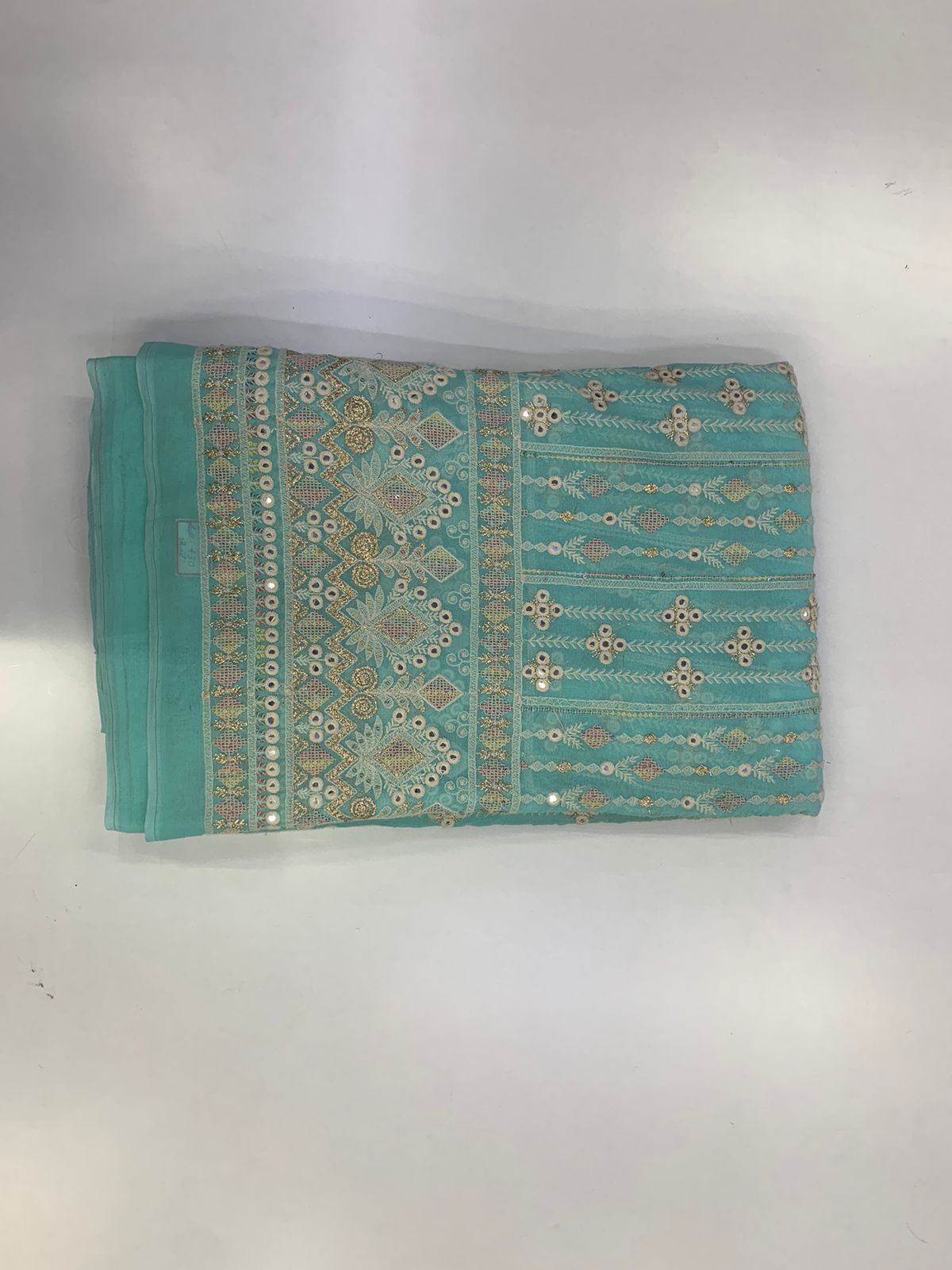 Georgette Multicolor Fabric - 100% Twisted Yarn Silk , Crinkly Surface For Blouses, Dresses, Evening Gowns, Saris, And Trimmings