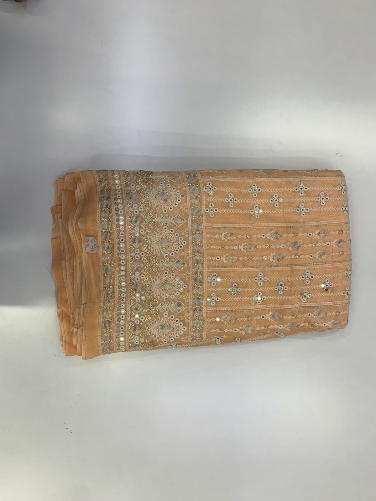 Georgette Multicolor Fabric - 100% Twisted Yarn Silk , Crinkly Surface For Blouses, Dresses, Evening Gowns, Saris, And Trimmings