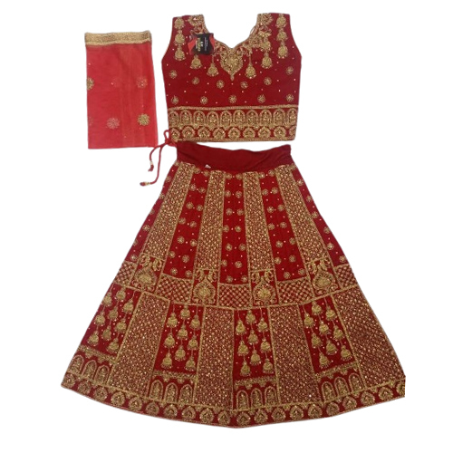 Indian Ladies Red Wedding Lehenga