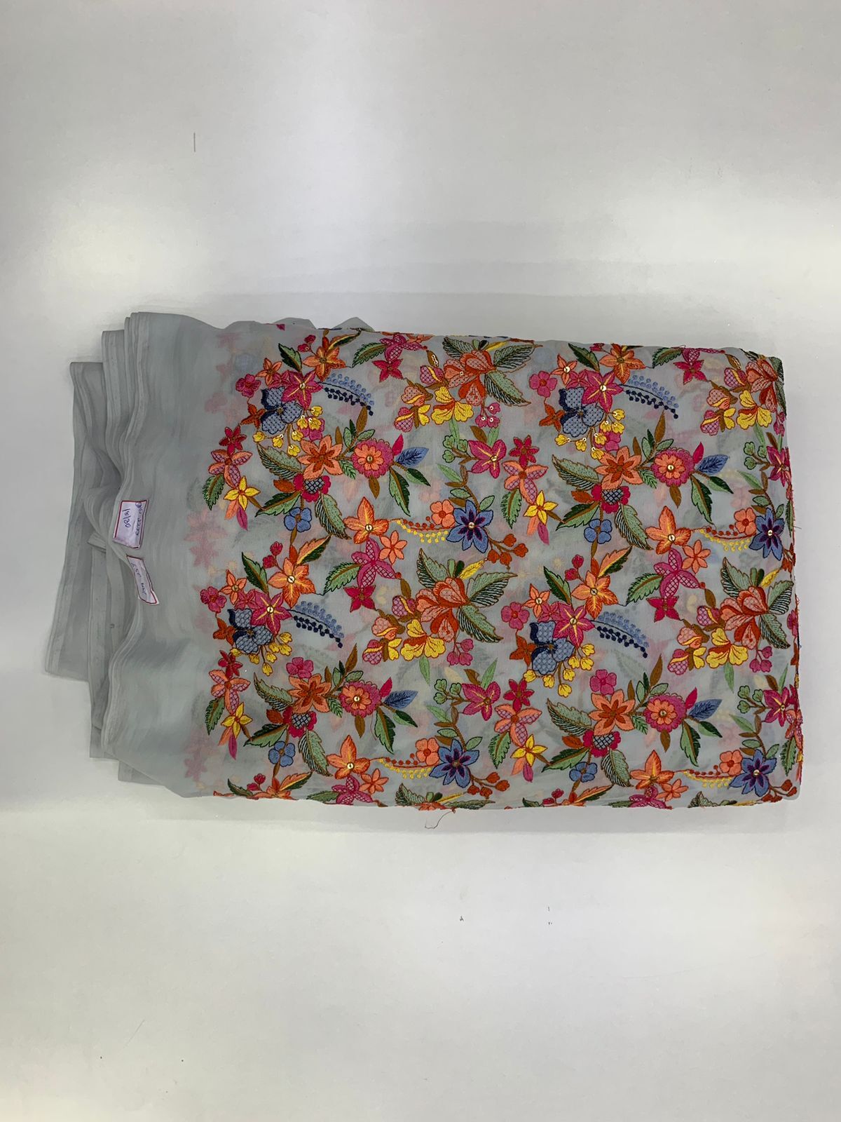 Poly Georgette Multicolor Fabric -1