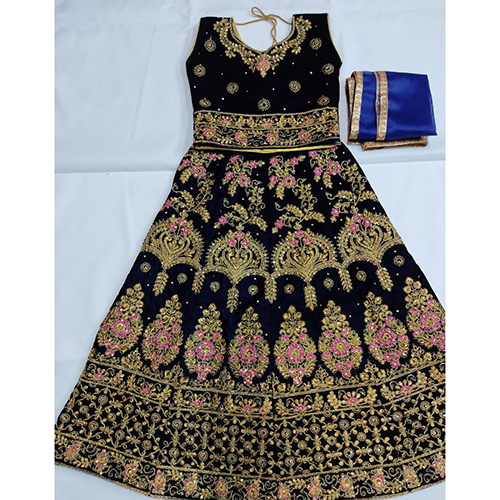 Indian Ladies Net Embroidered Lehenga