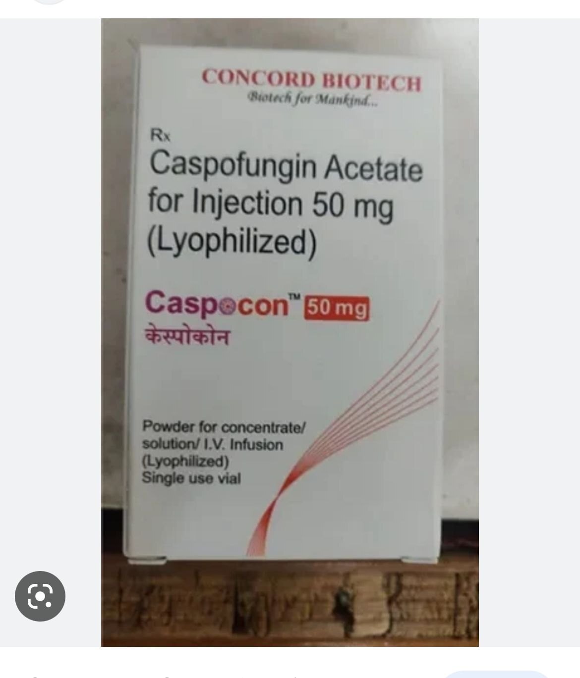 Caspocon - 50mg Injection | Liquid Formulation For Severe Fungal Infections, Administered By Healthcare Professionals