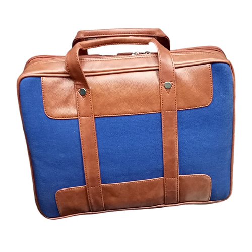 Leatherite Canvas Regular Bag - Color: Multi-Coloured