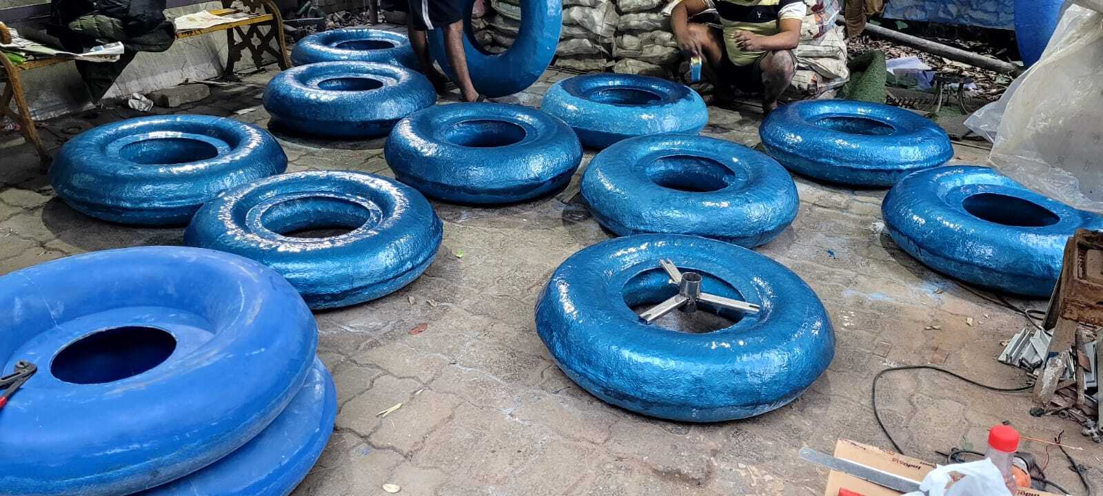 Small Floating Fountain - Stainless Steel, 3 Feet, 12 Feet Water Height | Non-music, Rgb Underwater Light, Submersible Pump, Classic Static Control, Ideal For Hotels And Landscapes