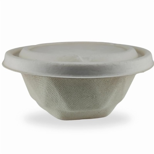 750ml Kohinoor Round Bagasse Bowl With Lid By Unicorn Empresa