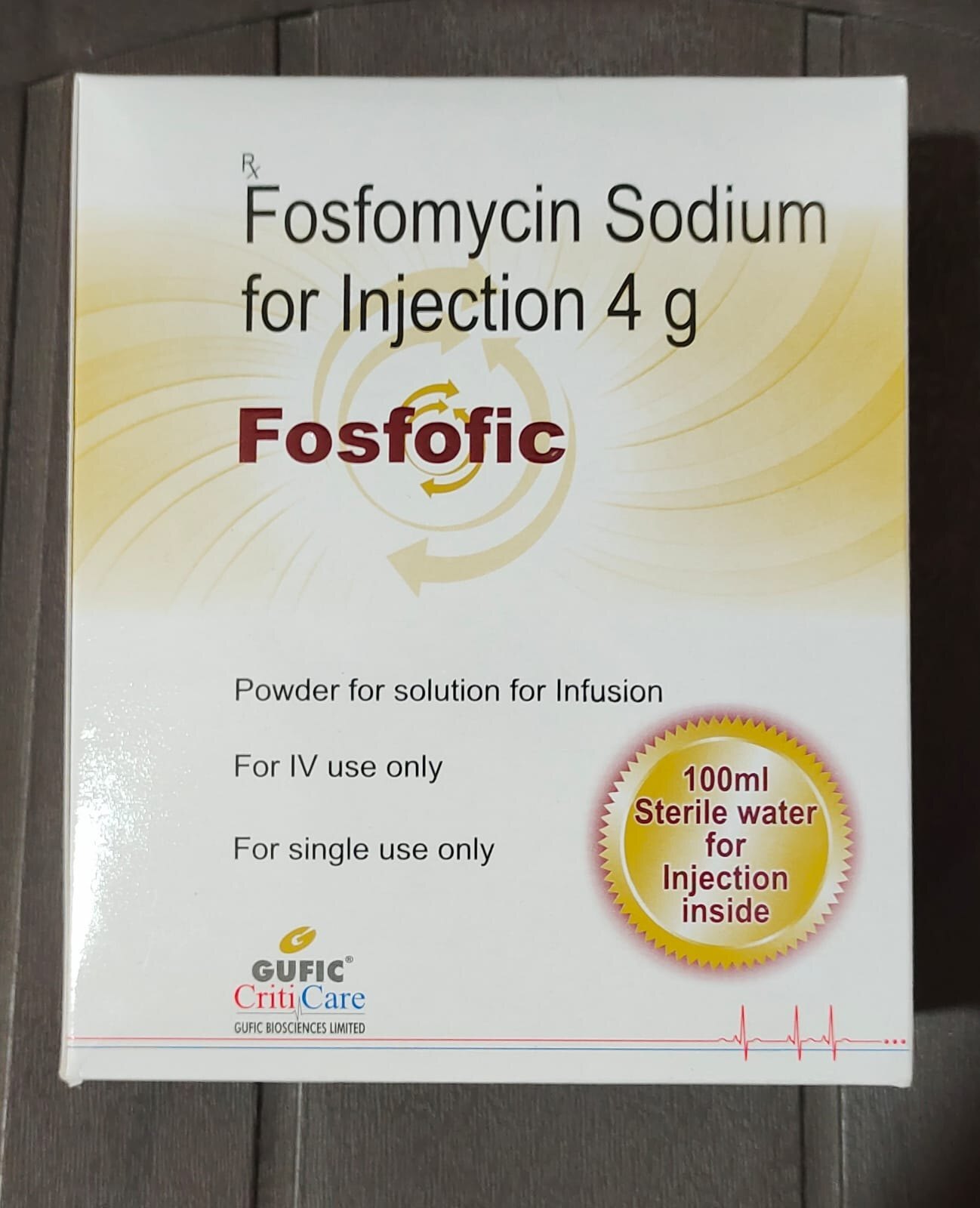 Fosfofic Injection - 4g Liquid Antibiotic For Bacterial Infections | Administered By Healthcare Professionals, Dosage As Per Instructions, Safe For Pregnancy And Breastfeeding