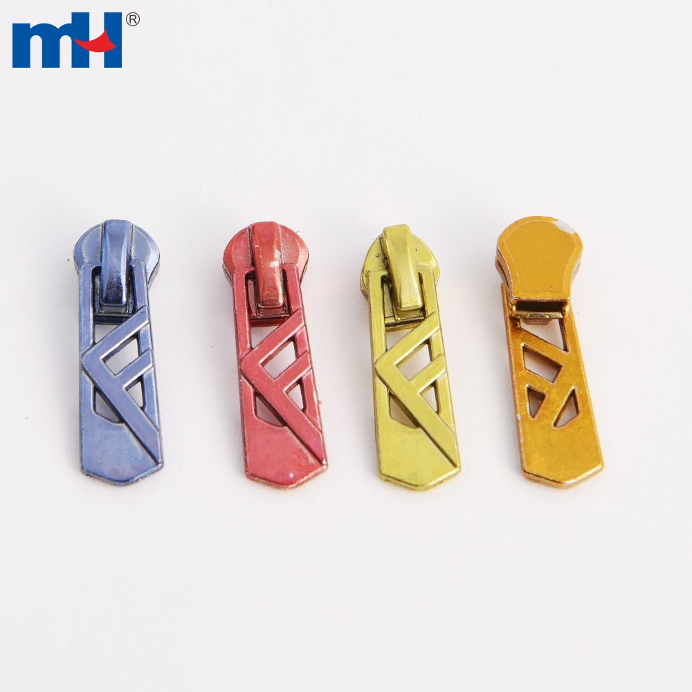 Metal Zipper Slider With Puller Rainbow Color Slider Puller No.3 Metal Slider Zipper Factory Wholesale - Color: Multicolor