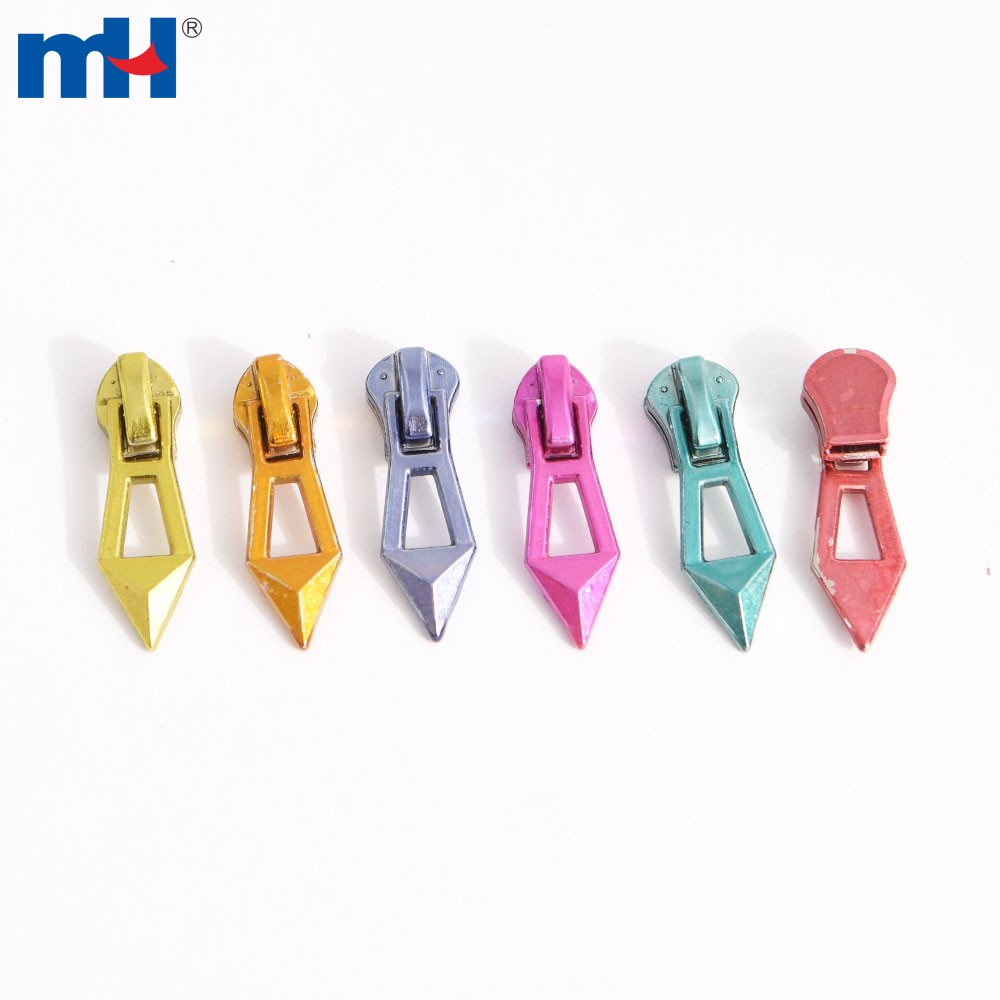 Metal Zipper Slider With Puller Rainbow Color Slider Puller No.3 Metal Slider Zipper Factory Wholesale - Color: Multicolor