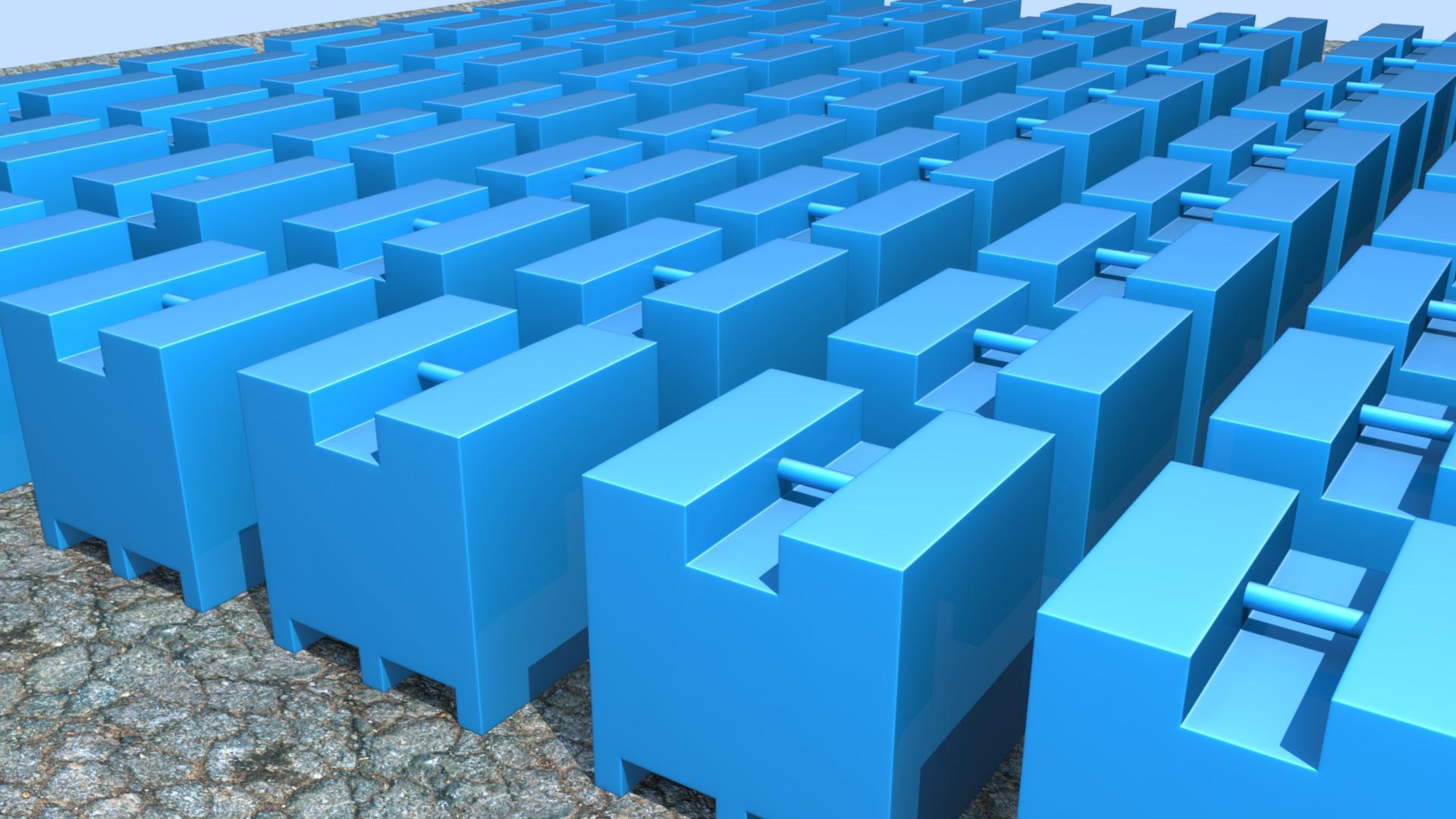 1 Ton Test Weight - Color: Blue