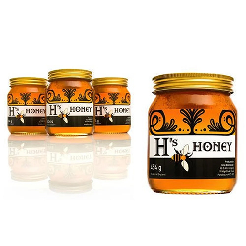 Self Adhesive Label For Honey - Round Shape, Customizable Color, Durable Adhesive Sticker | Ideal for Honey Jars & Bottles