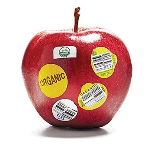 Fruit Stickers Labels - Round Adhesive Stickers, Customizable Color for Easy Application on Various Fruits
