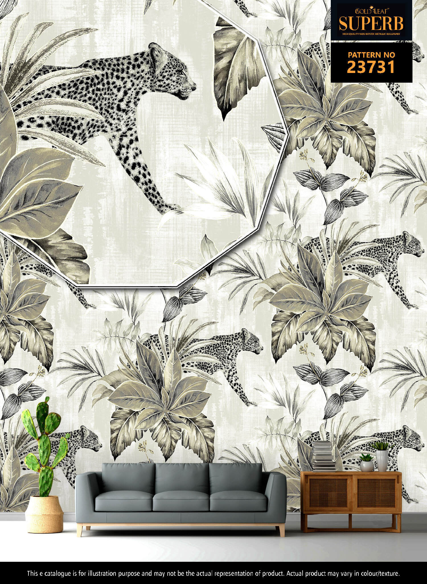 Metallic Wallpaper 4 - Material: Pvc