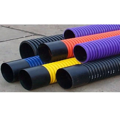 HDPE डबल वॉल कॉर्रुगेटेड पाइप