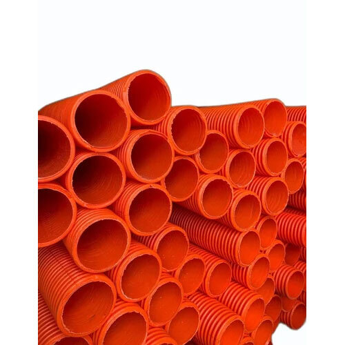 Orange Hdpe Dwc Pipe - Round Shape, High-Quality Material | Eye-Catching Orange Color, Durable and Resilient Design for Reliable Use