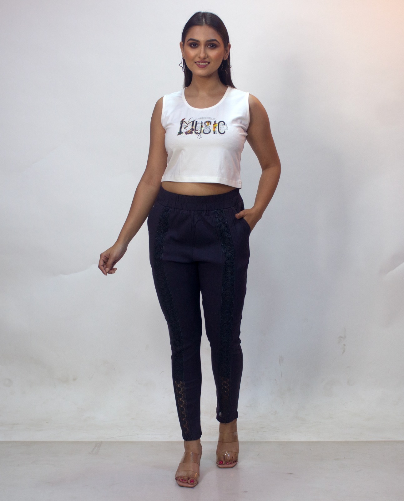 Mid Lace Pant - Color: Available In Various Colors