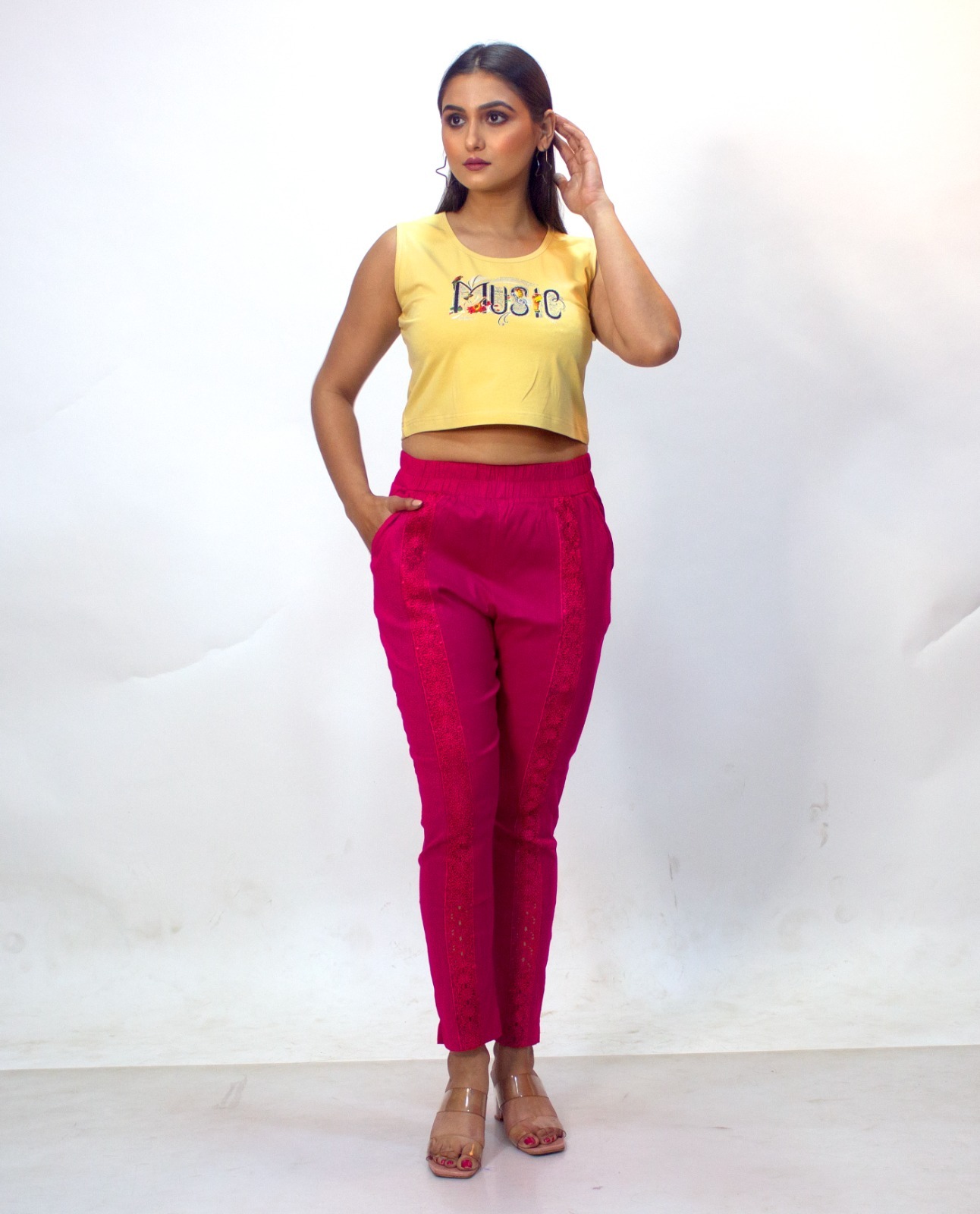 Mid Lace Pant - Color: Available In Various Colors