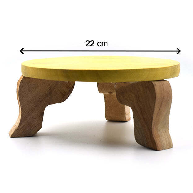 Wooden Butcut Patala - 22x22x10 Cm, Mobile & Transportable ...