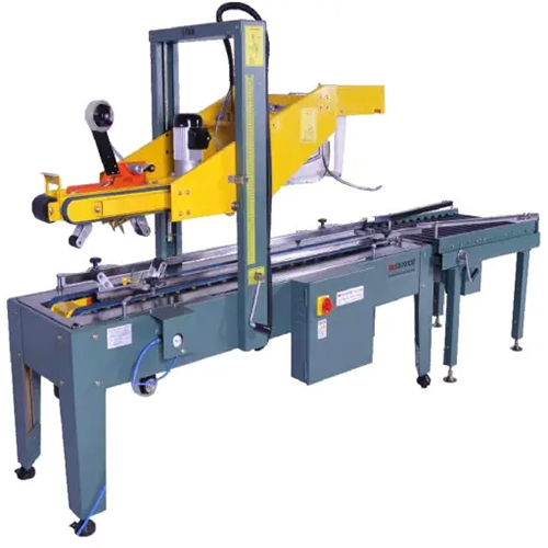 Automatic Auto Flap Closer Side Belt Drive Carton Sealing Machine