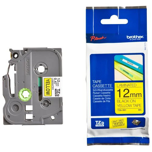Brother Tze-631 12mm लेबल टेप कैसट