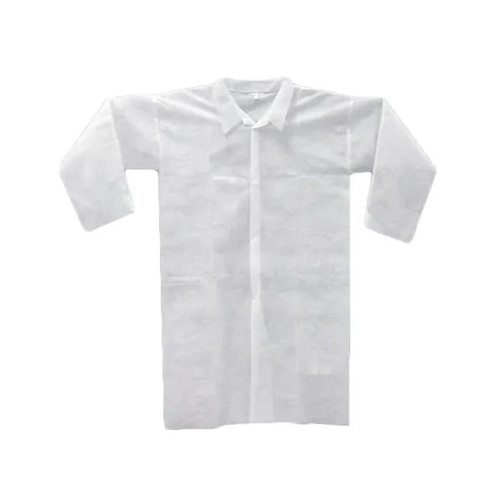 White Disposable Apron - 100% Cotton, Lightweight Non-Woven Design | Commercial Grade, Recyclable, Sterilized, Professional Appearance, One-Time Use