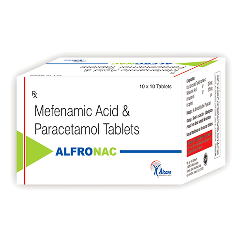 Mefenamic Acid And Paracetamol Tablets By Brit Life Science