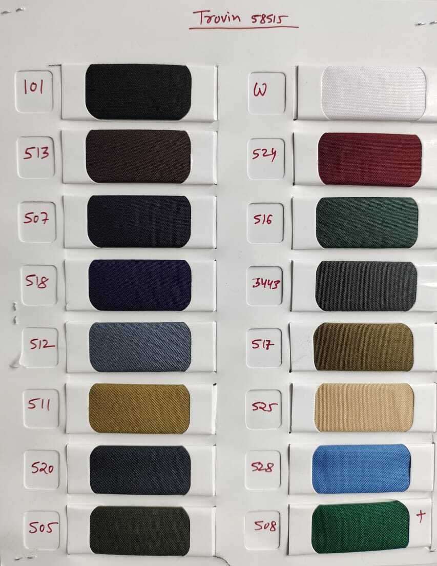 Polyester Matty Suiting - 58 Inch Width, Multicolor, 340 Gram Weight | Ideal For School College Uniform Trousers, Plain Pattern, Soft Texture