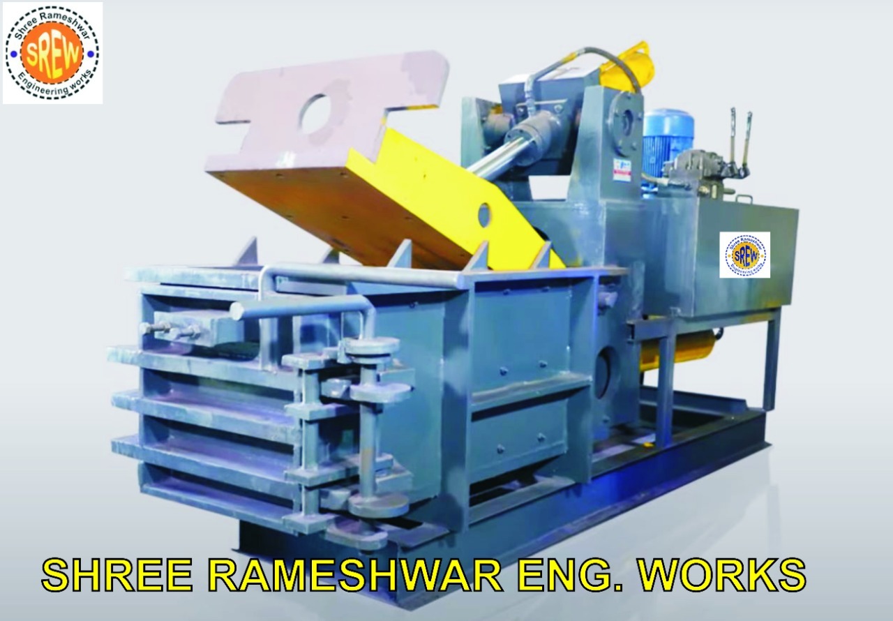 Blue & Yellow Manual Double Action Baling Machine