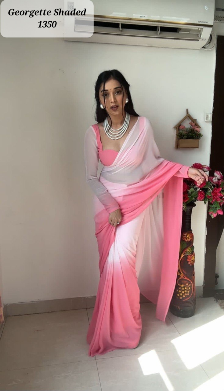Ready To Wear Sarees - Color: Multi Color