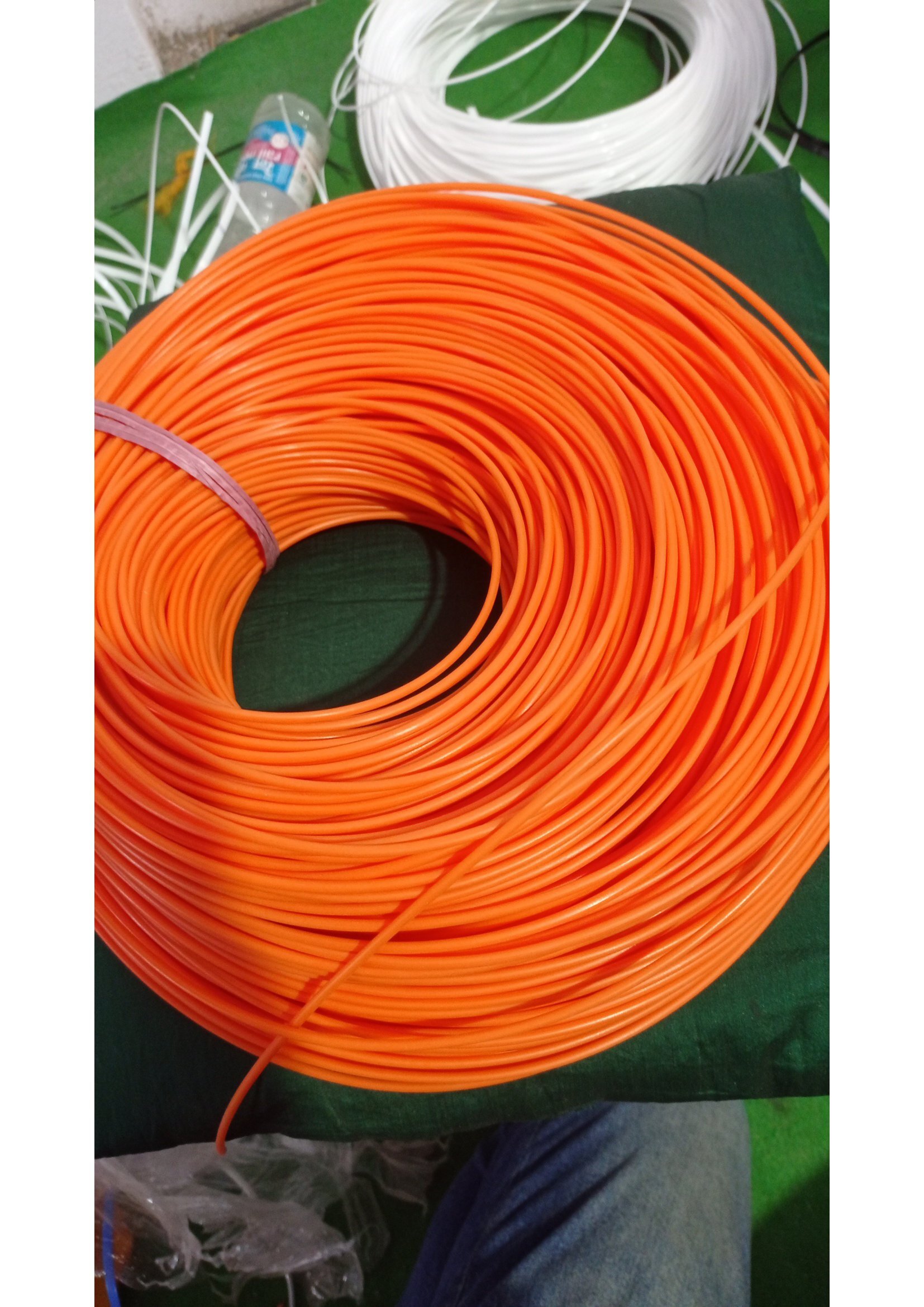 Rattan Wicker Strip - Heavy Iron Frame, Modern Design, Orange | Durable, Eco-friendly, Uv Resistant, Easy To Clean, Luxury Comfort