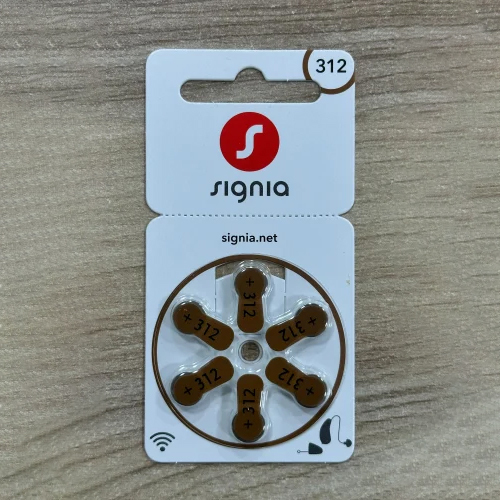 Premium Quality 1.4V Zinc Air Signia 312 Hearing Aid