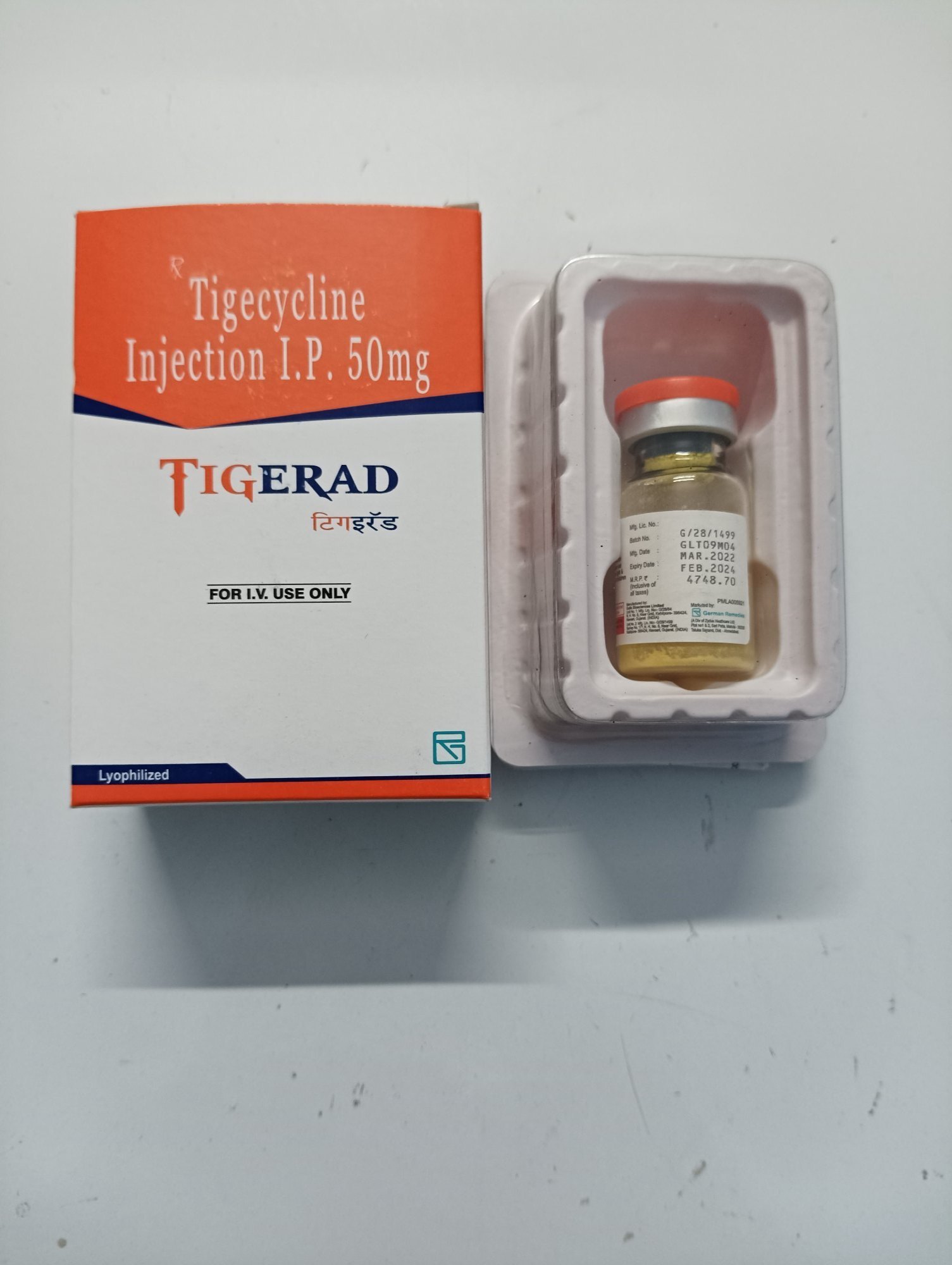 Tigerad Injection - Ingredients: Tigecycline