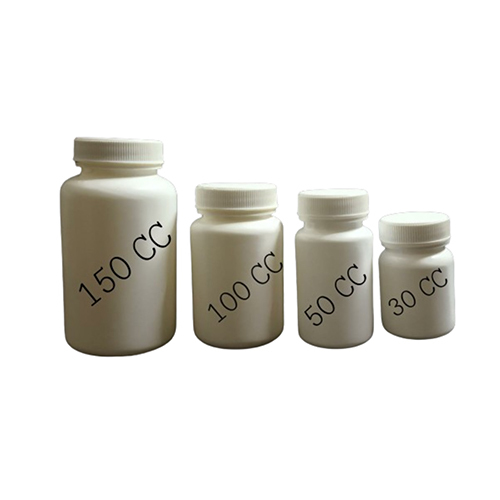 White Tablet Bottle With Cap