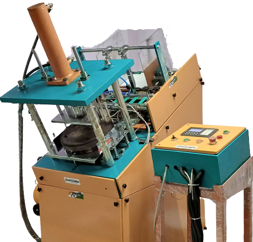 Automatic Buffet Plate Making Machine - 220v, 350kg Weight, Green Color | Plc Control, Non-computerized Paper Cutting Mechanism