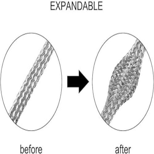 Stainless Steel Wire Braid - Flexible Design With Polished Finish, Single/double Layer Braiding Enhances Strength & Protects Inner Tubing