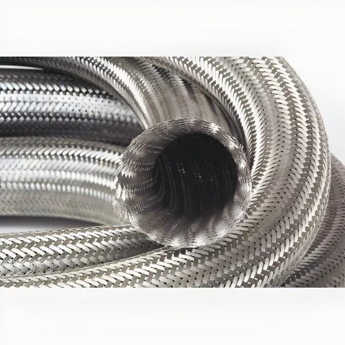 Stainless Steel Wire Braid - Flexible Design With Polished Finish, Single/double Layer Braiding Enhances Strength & Protects Inner Tubing
