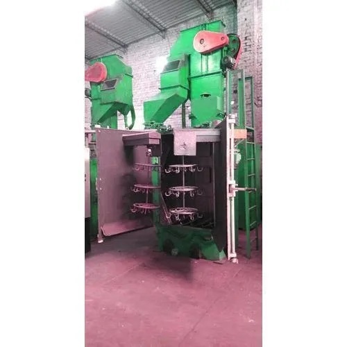 Door Hanger Type Shot Blasting Machine - Color: Blue