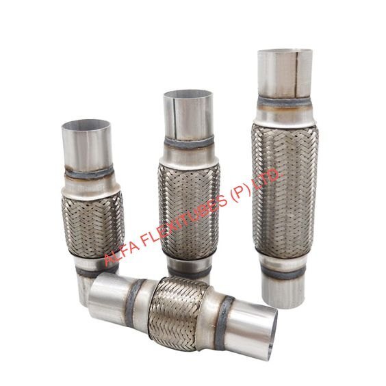 Exhaust Flex Five - Stainless Steel , Round Shape, Silver Color | Durable, Dimensionally Accurate, Ideal For Automotive Exhaust Applications