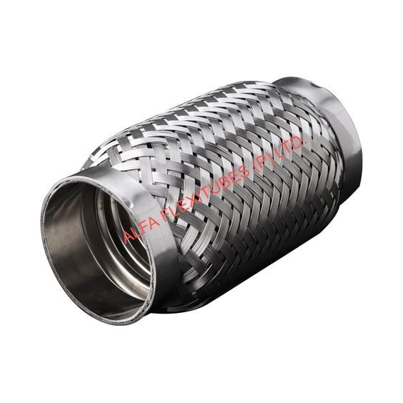 Exhaust Flex Five - Stainless Steel , Round Shape, Silver Color | Durable, Dimensionally Accurate, Ideal For Automotive Exhaust Applications