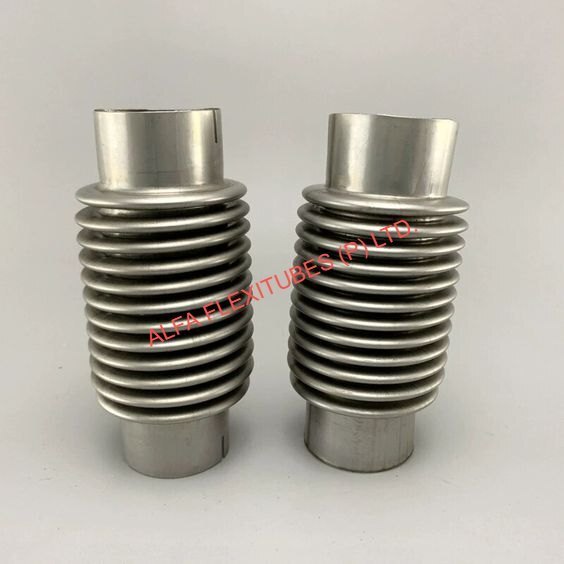 Exhaust Flex Five - Stainless Steel , Round Shape, Silver Color | Durable, Dimensionally Accurate, Ideal For Automotive Exhaust Applications