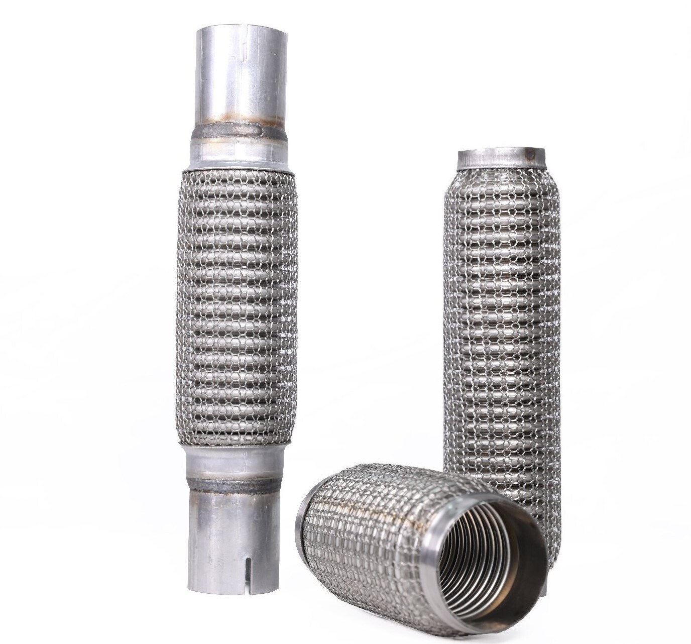 Exhaust Flex Five - Stainless Steel , Round Shape, Silver Color | Durable, Dimensionally Accurate, Ideal For Automotive Exhaust Applications