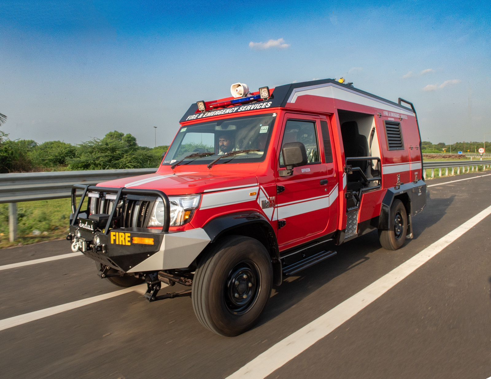 Red First Responder Vehicle