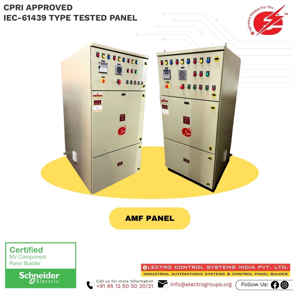 3 Phase Amf Panel Base Material: Mild Steel