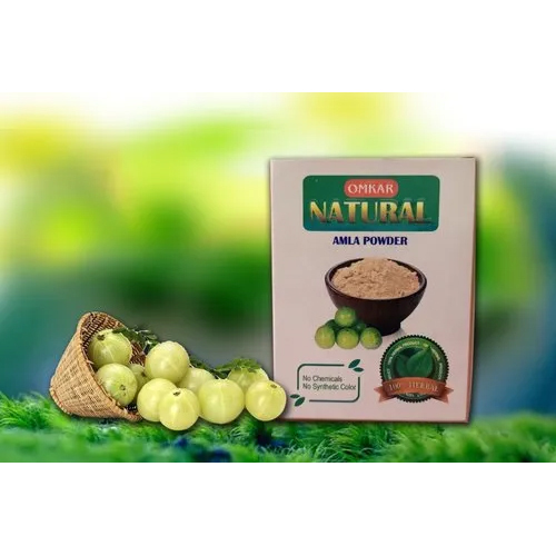 Omkar Natural Amla Powder - Premium Herbal Blend, Rich in Vitamin C and Antioxidants | Supports Healthy Hair Growth and Glowing Skin, Versatile for Masks and Supplements