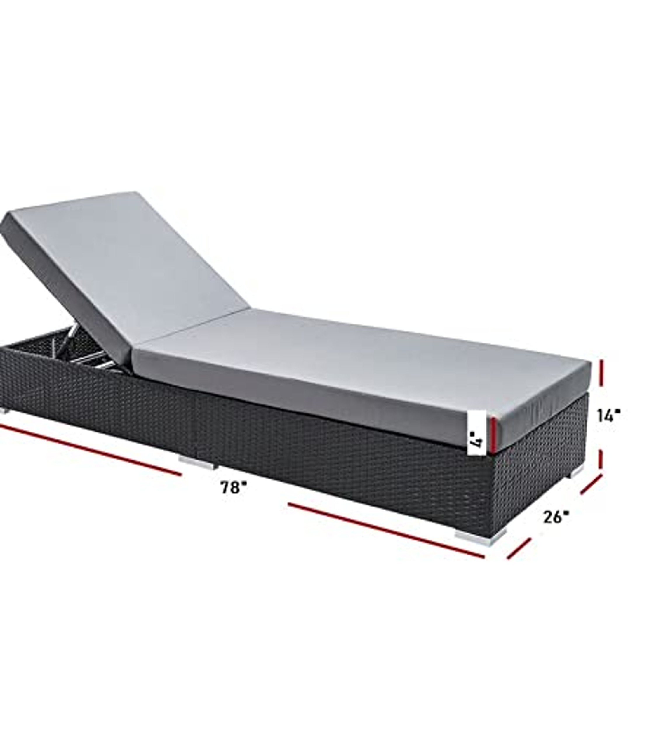 Rattan Poolside Lounger Application: Swimming Pool