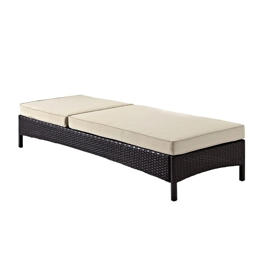 Cane Poolside Lounge - Premium Rattan & Heavy-duty Powder Coated Iron Frame, Adjustable Backboard With 4 Positions, Waterproof & Washable Removable Cushion