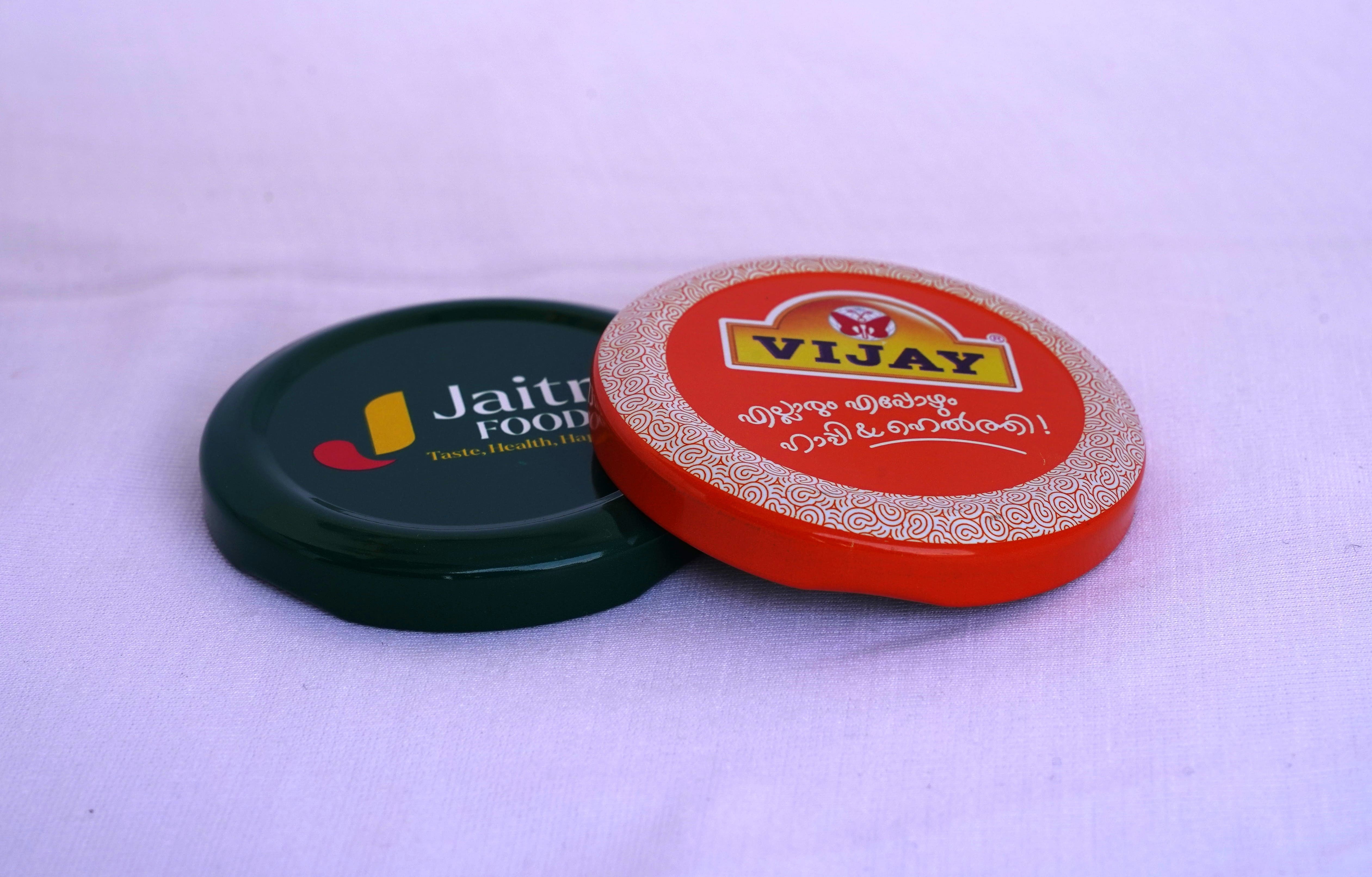 Printed 70mm Lug Caps - Tinplate Material Diameter: 70mm Color: Any Color | Twist Off Cap For Versatile Closure Solutions