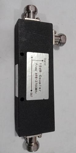 15DB Directional Coupler 698-2700 MHZ - Brass, 50 Ohm Impedance, 300 W Power, N-Female RF Connector, Indoor & Outdoor IP65 Application